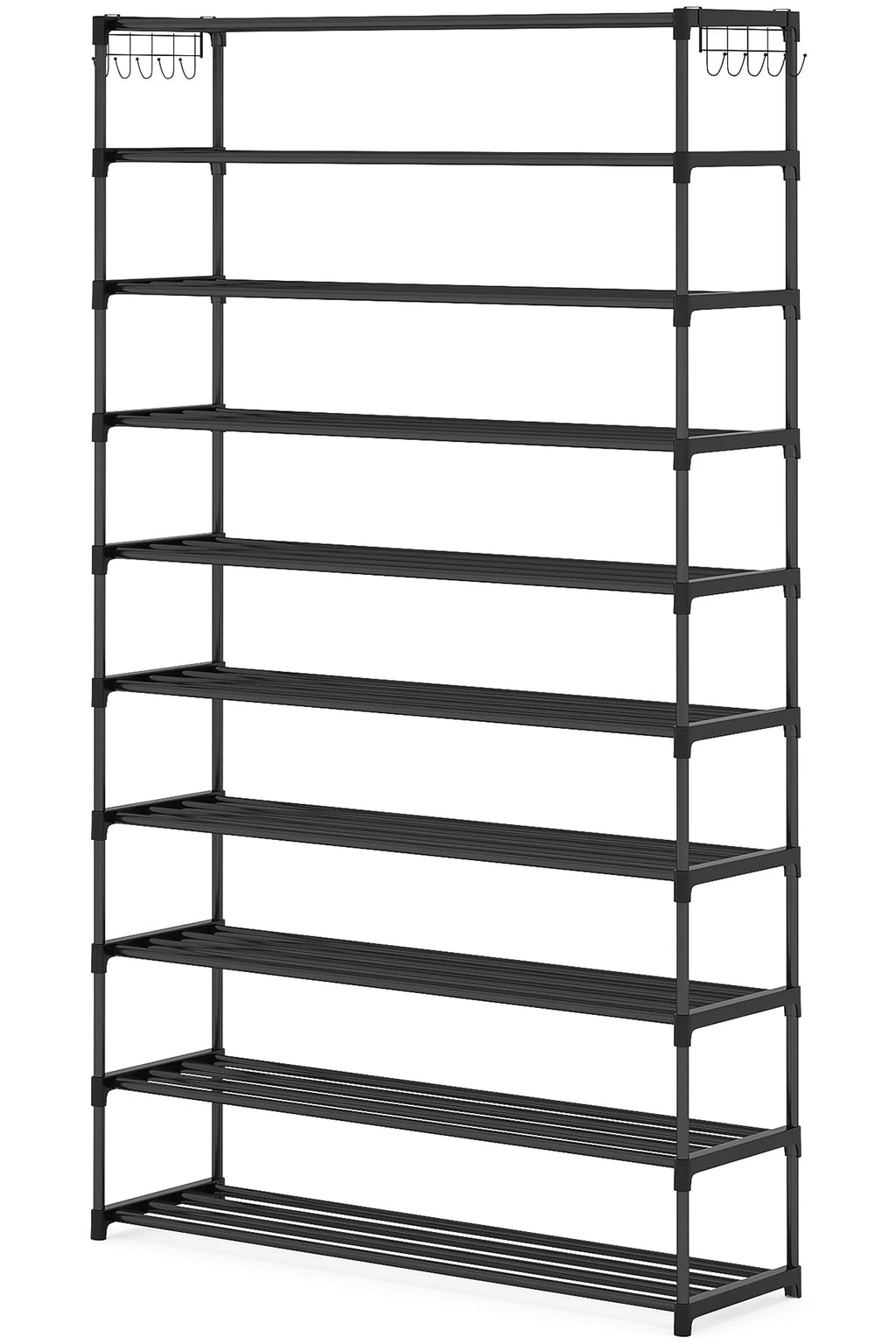 10 Tier Shoe Rack Organizer with 4 Bins Drawers for Closet Entryway,