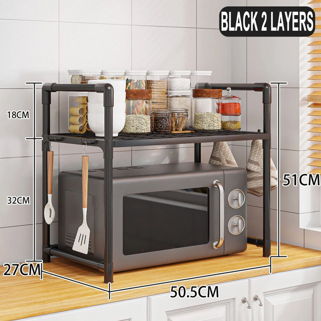 Microwave Shelf Kitchen Storage Rack Organizer