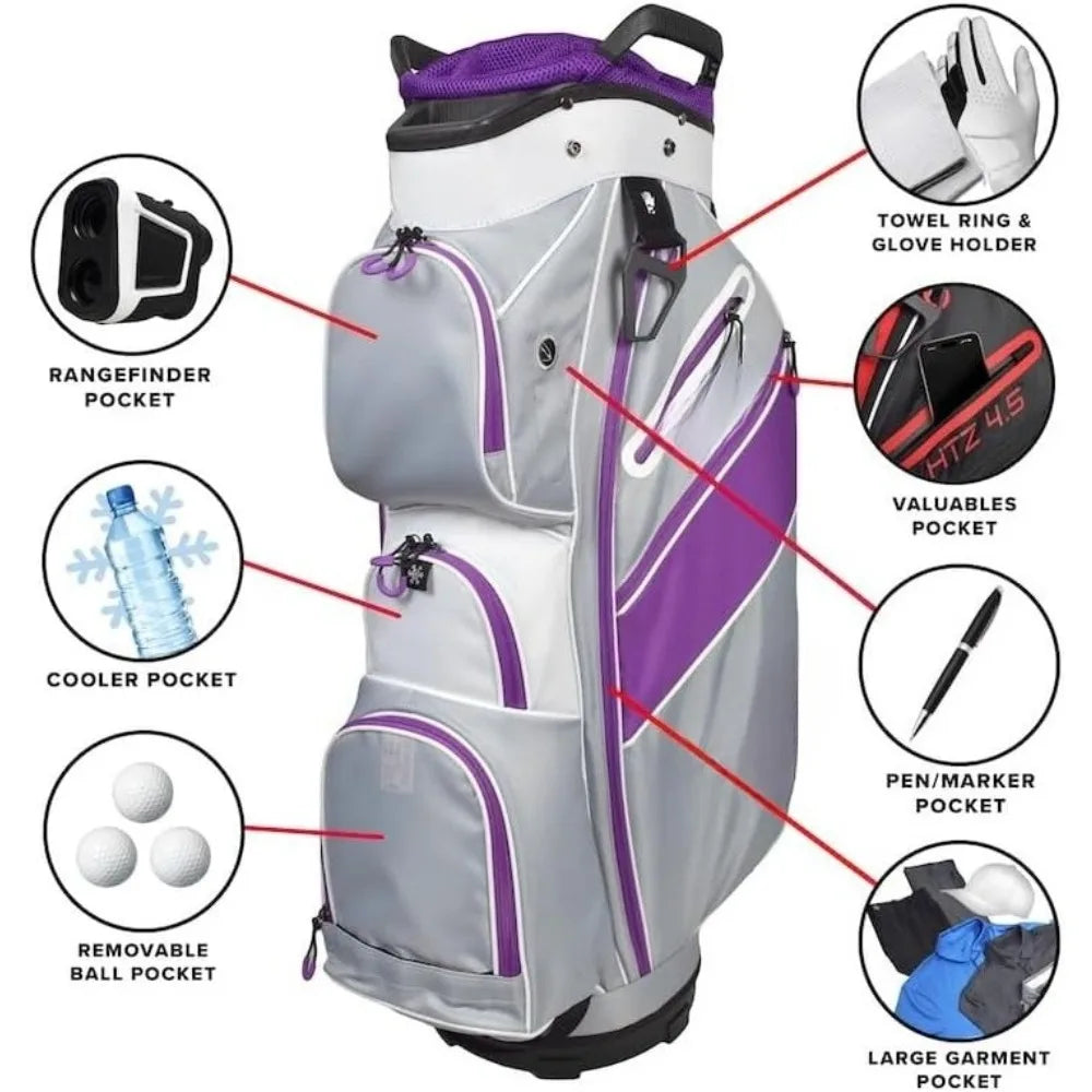 full-length dividers for optimal club organization and protection