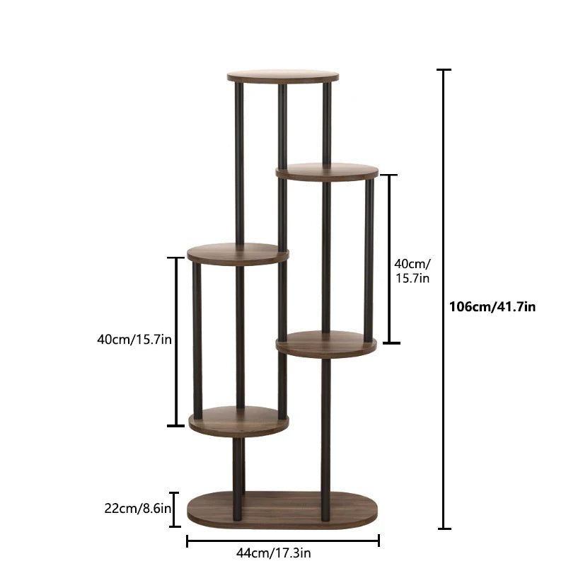 4/5/6 Tier Flower Shelf Planter Rack Storage Organizer