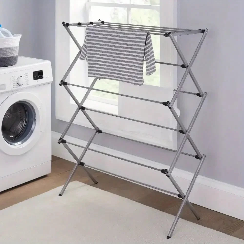 Steel Laundry Drying Rack, portable and foldable, easy to store
