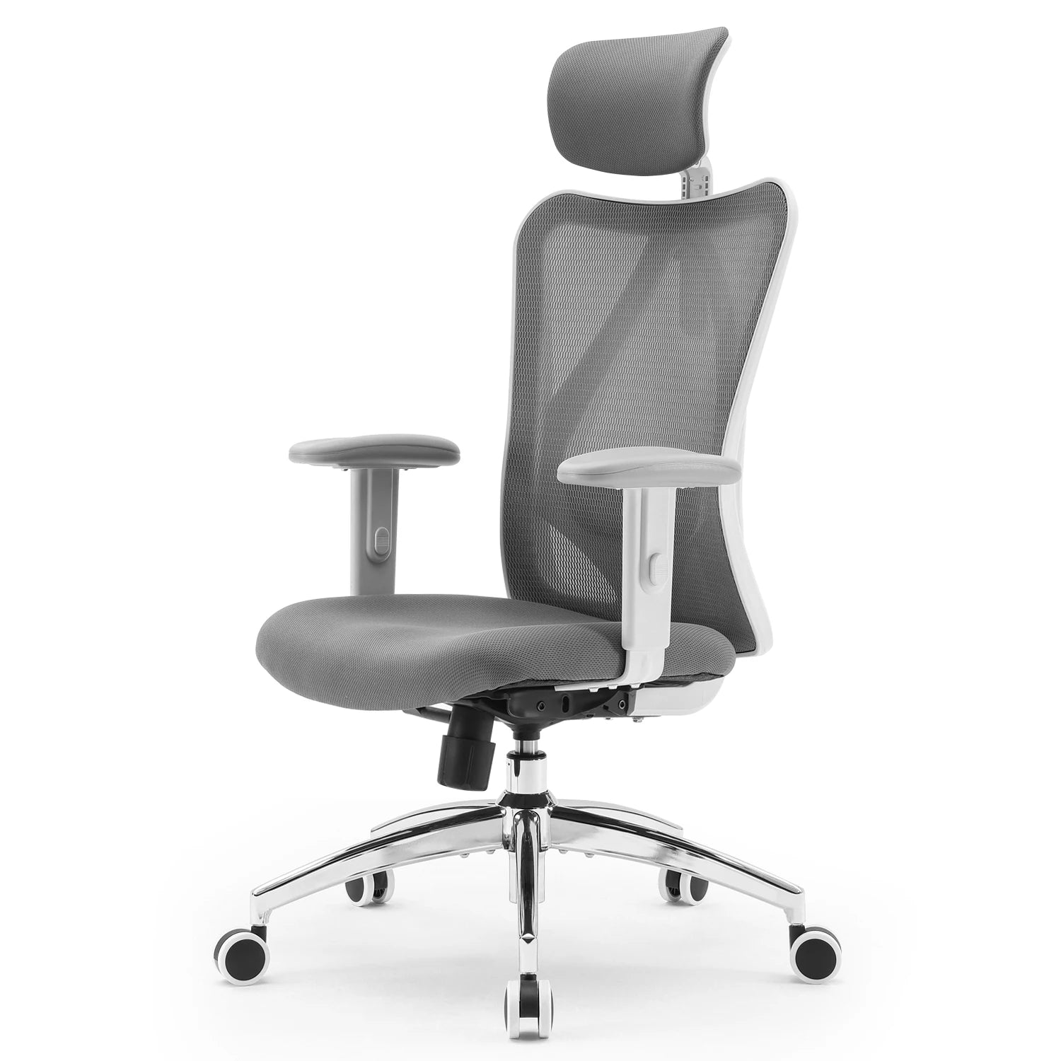 Ergonomic Office Chair Adjustable Headrest 2D Armrests Lumbar Support