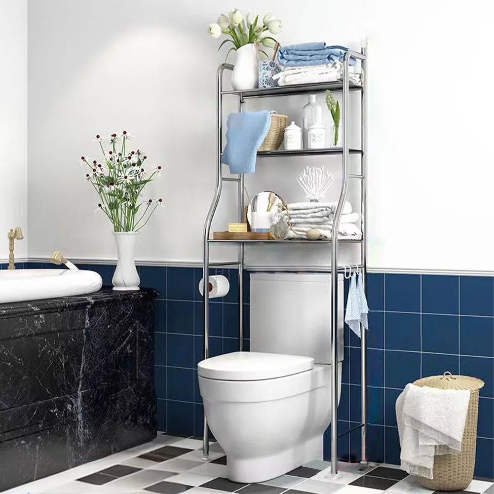 ,2/3-Tier Freestanding Over The Toilet Storage,Metal Bathroom Shelves