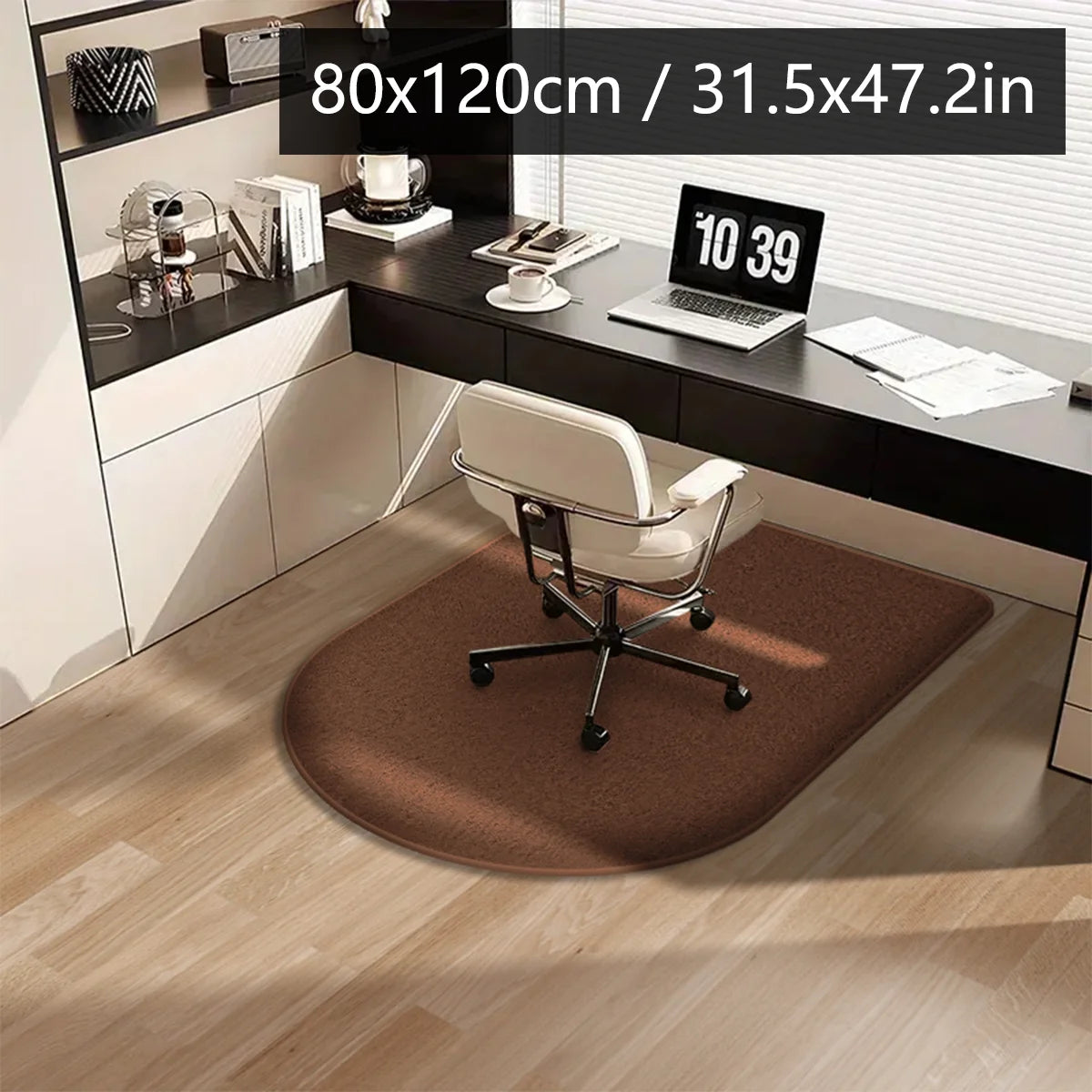 Solid color computer chair mat