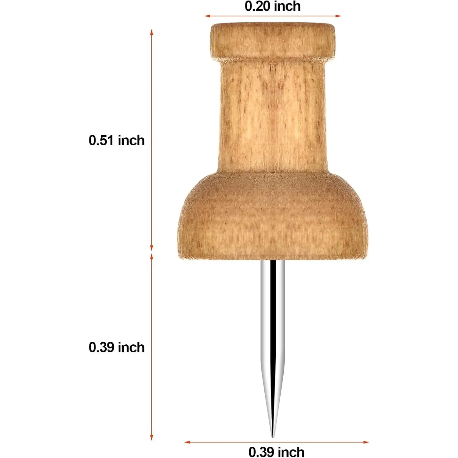 40Pcs wood sales, pushpin decoration