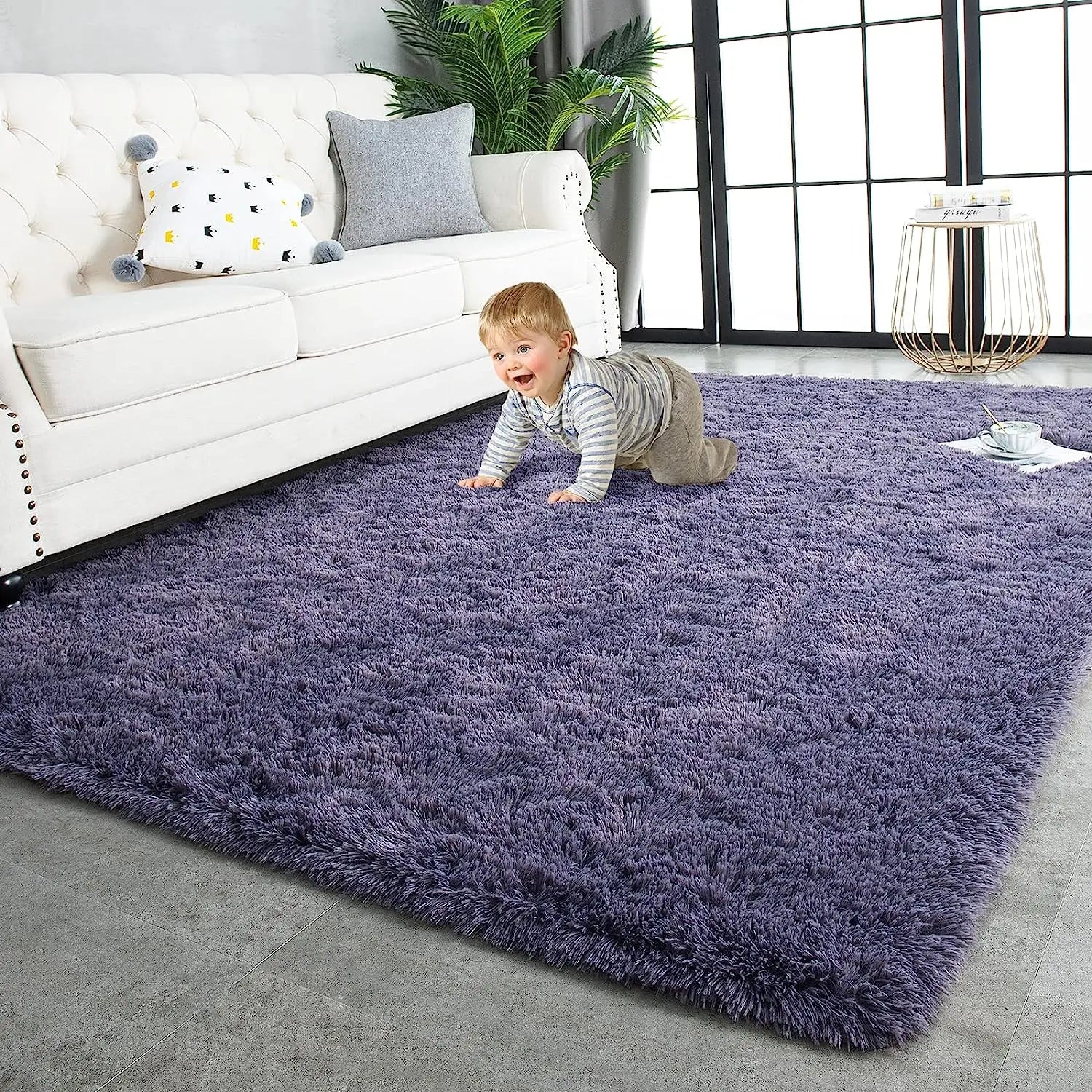 Fluffy Ultra Soft Indoor Modern Area Rugs