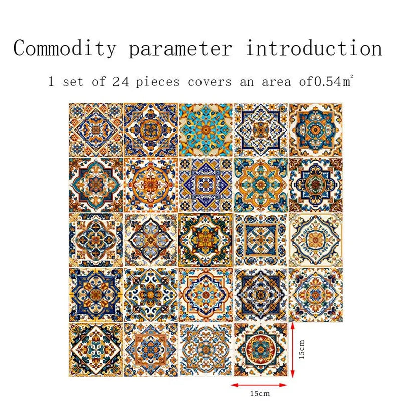 Murals Tile Waterproof Oil Proof Removable Decals
