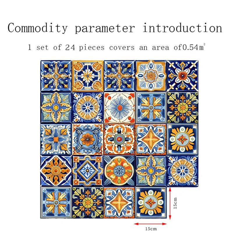 Murals Tile Waterproof Oil Proof Removable Decals