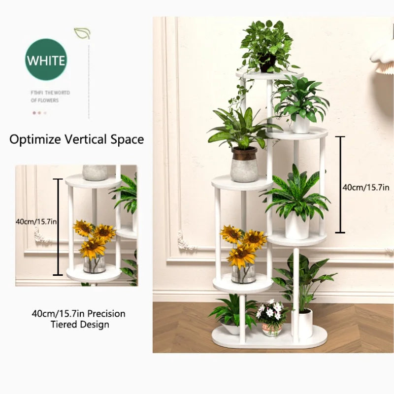 4/5/6 Tier Flower Shelf Planter Rack Storage Organizer