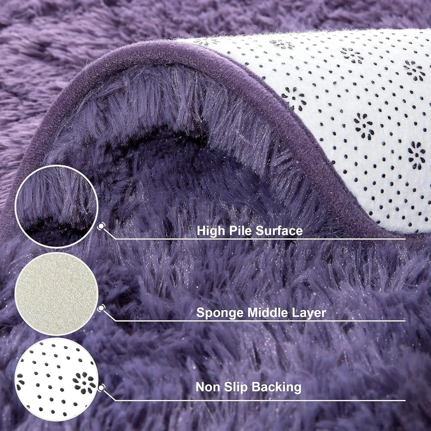 Fluffy Ultra Soft Indoor Modern Area Rugs
