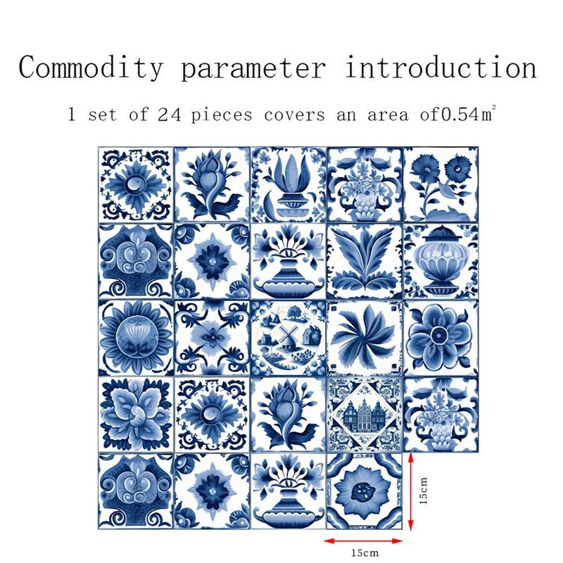 Murals Tile Waterproof Oil Proof Removable Decals