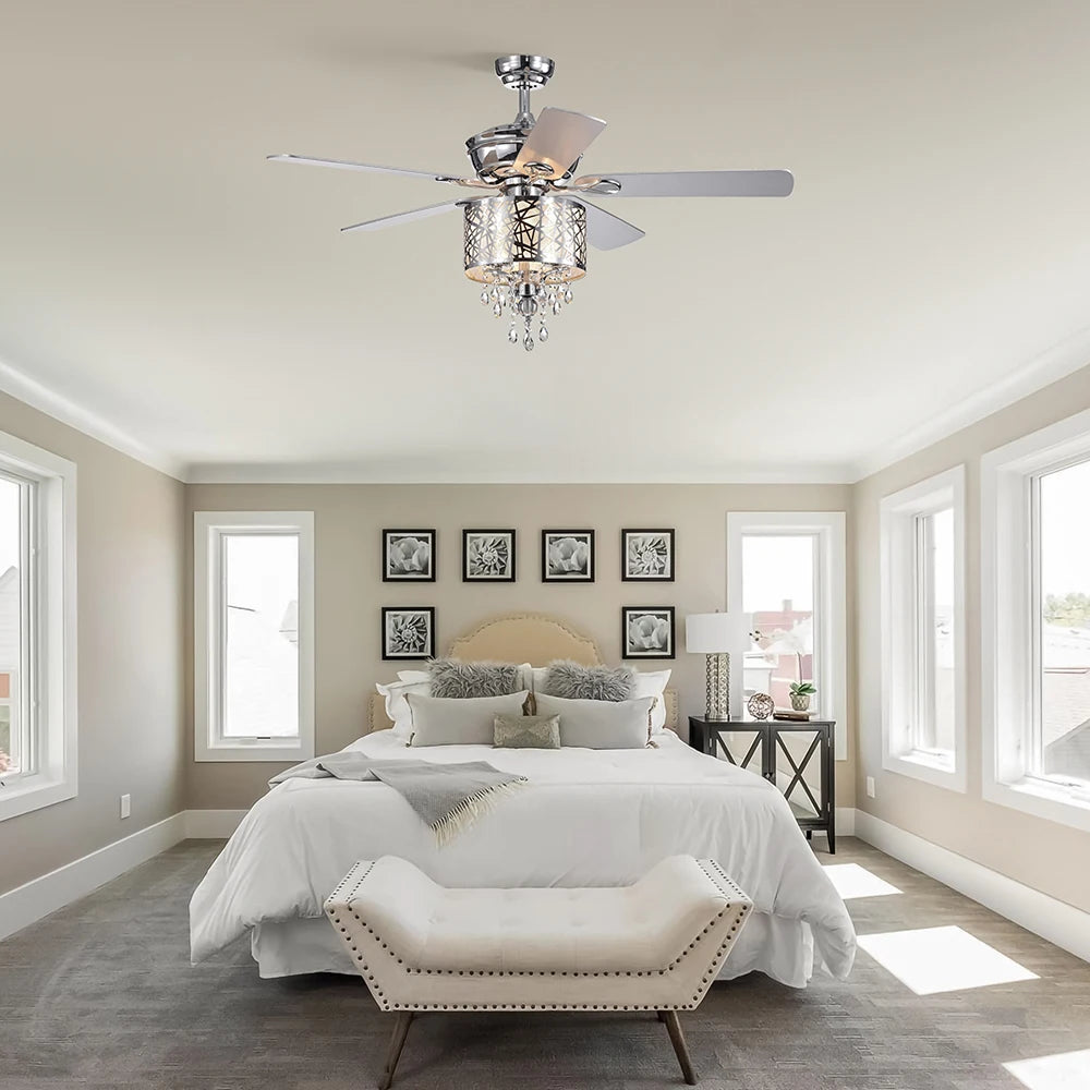 Elegant Metal 52-inch Ceiling Fan