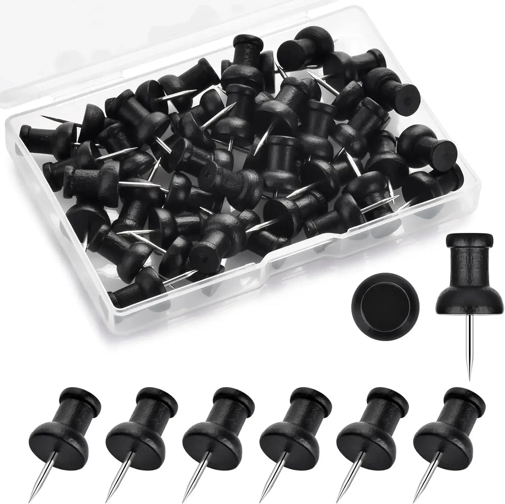 40Pcs wood sales, pushpin decoration
