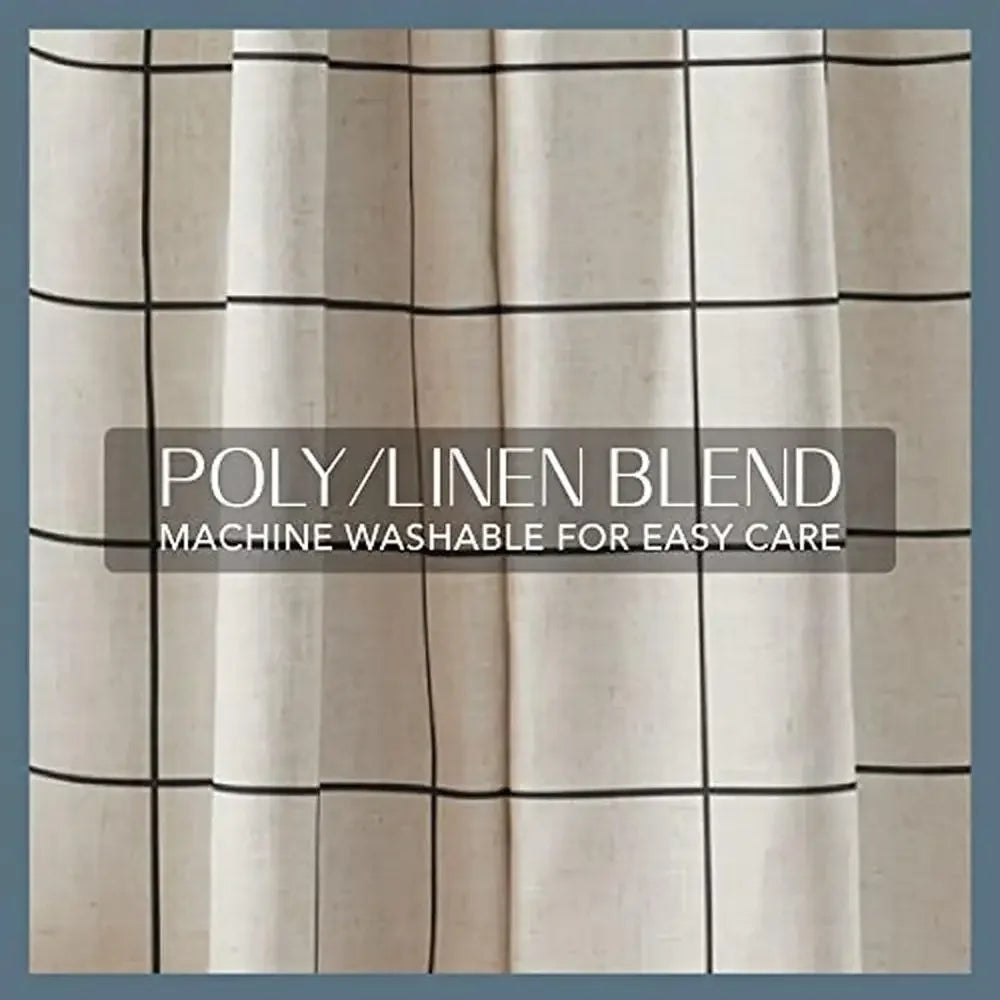 Brighton Plaid Blackout Window Curtain Rustic Farmhouse Style Panel