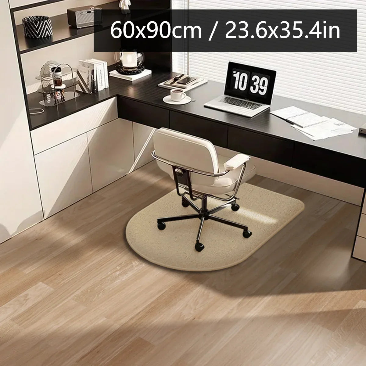 Solid color computer chair mat