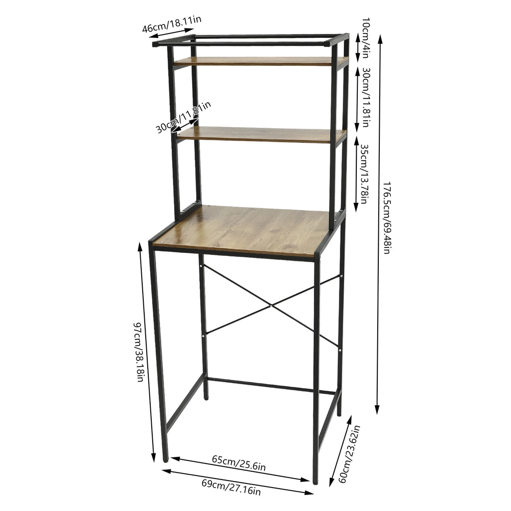 Three-tier  Washer And Dryer Storage Rack