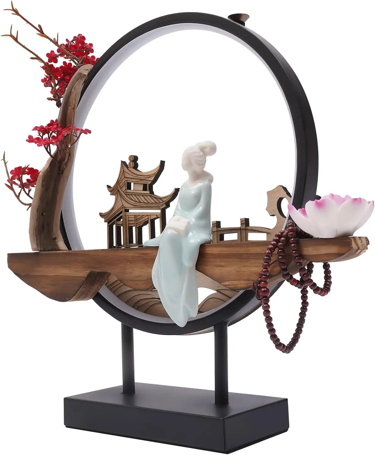 Incense Holder with LED Light Ring