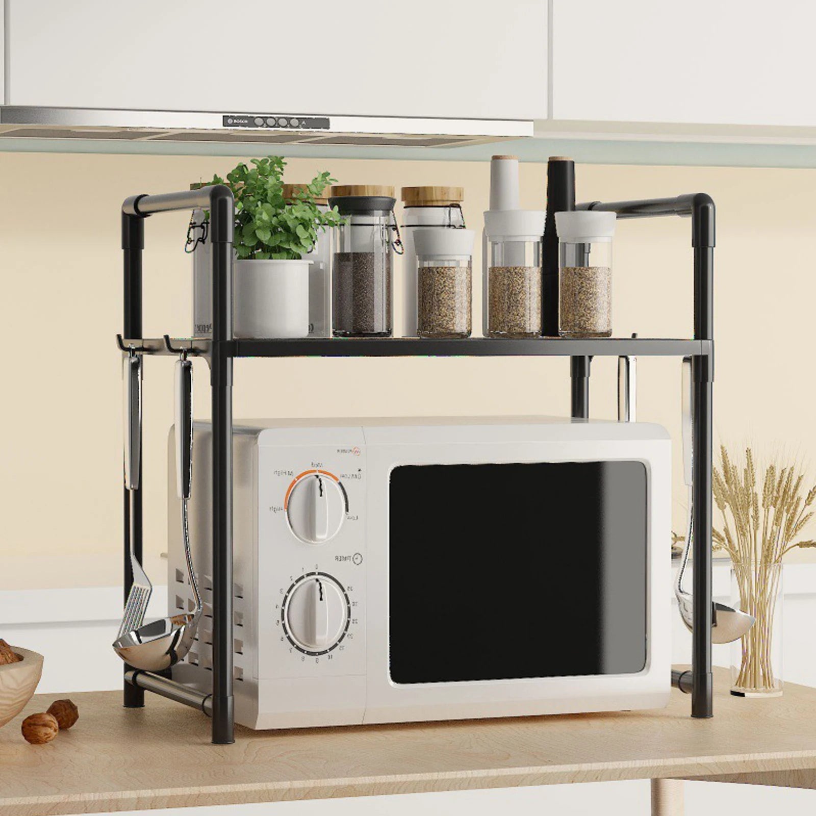 Microwave Shelf Kitchen Storage Rack Organizer