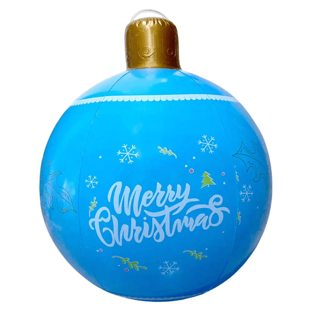 24 Inch Giant Inflatable Christmas Ball Large Outdoor Decorated
