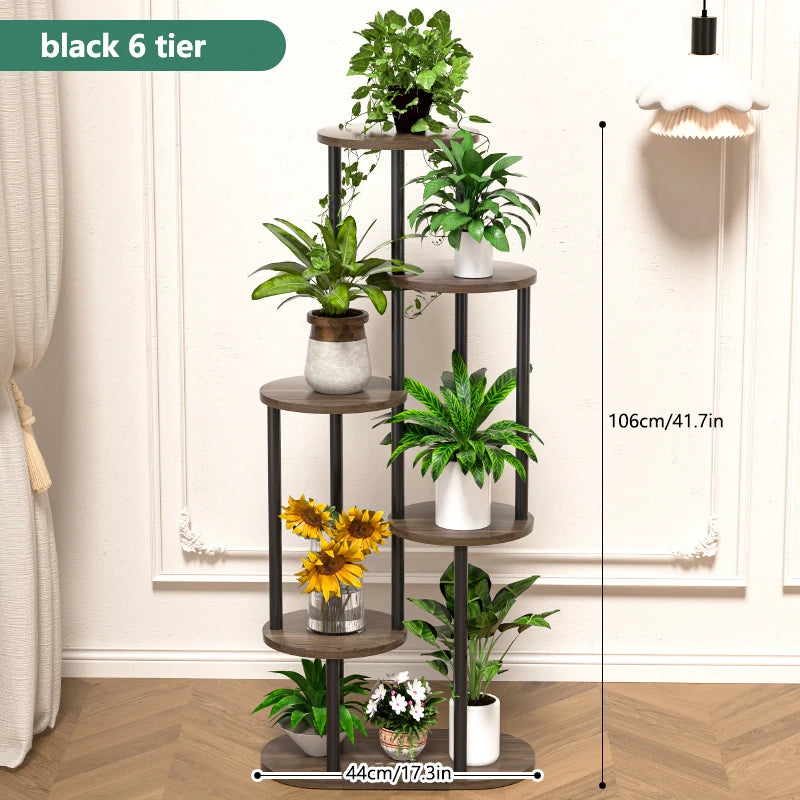 4/5/6 Tier Flower Shelf Planter Rack Storage Organizer