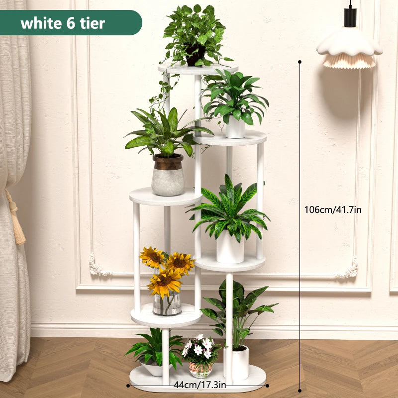 4/5/6 Tier Flower Shelf Planter Rack Storage Organizer