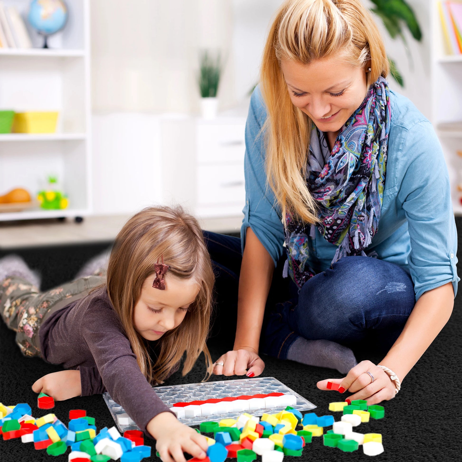 Large Soft Floor Rug Children Game Mat Rectangular