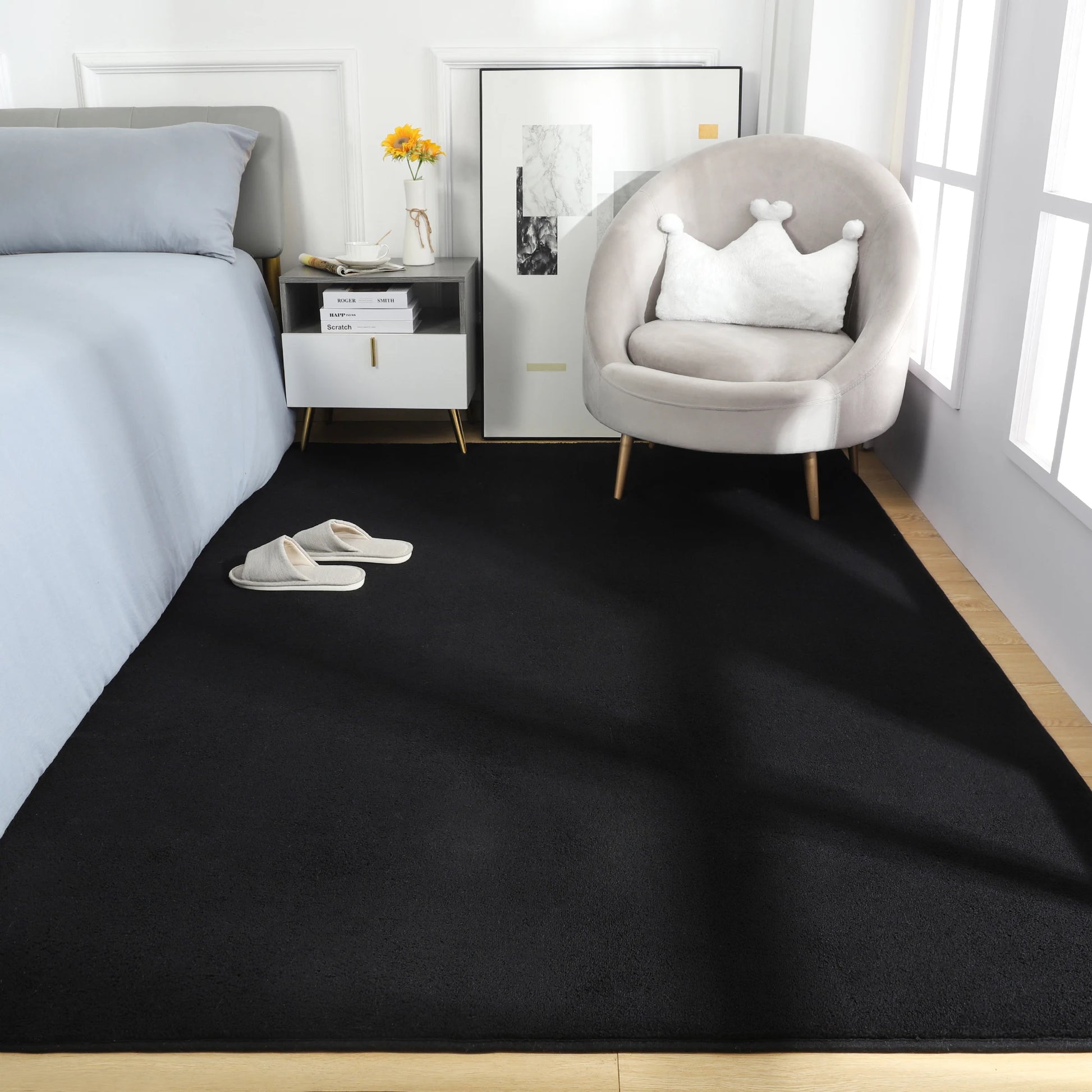 Large Soft Floor Rug Children Game Mat Rectangular