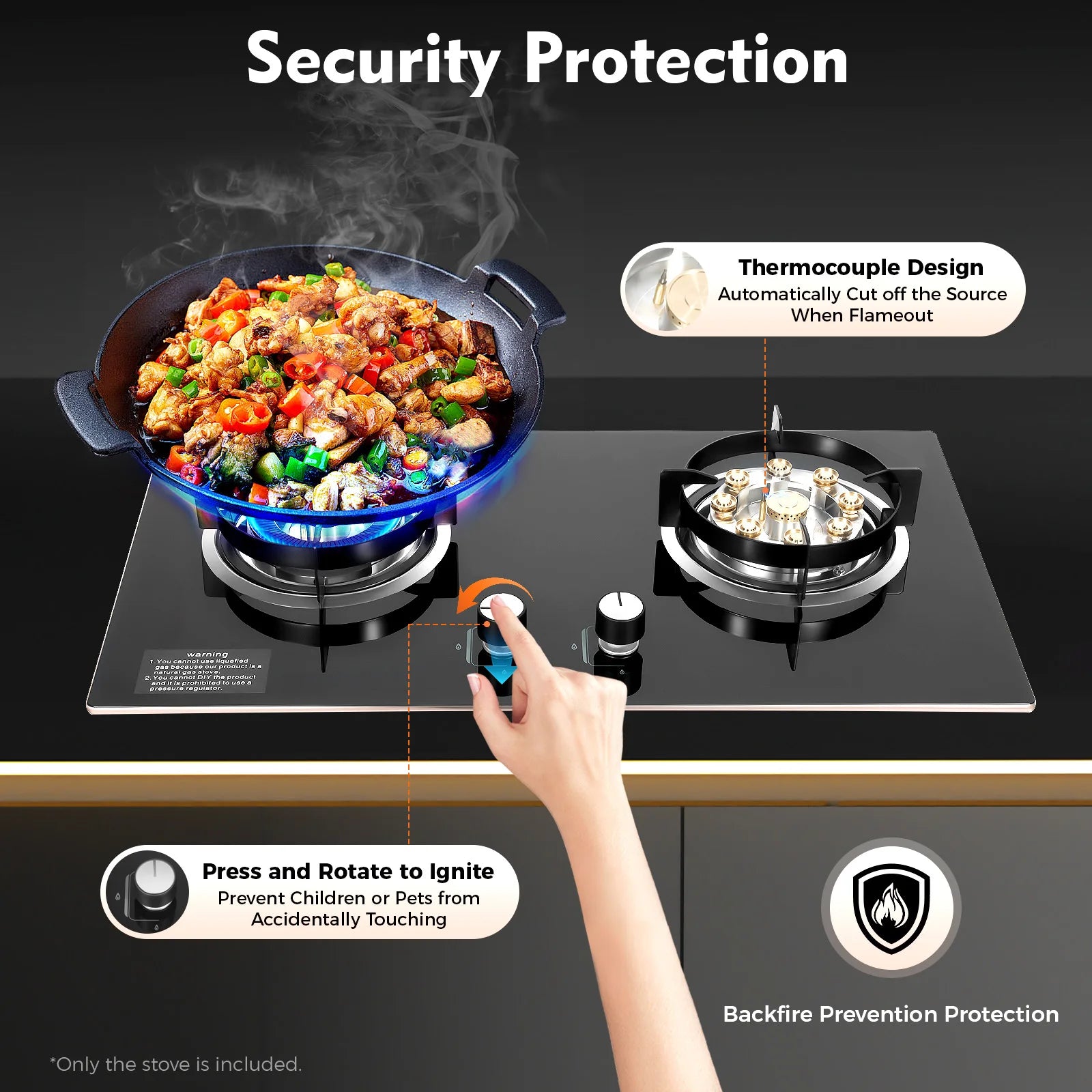 Kitchen accessories-Dual Burner Gas Stove