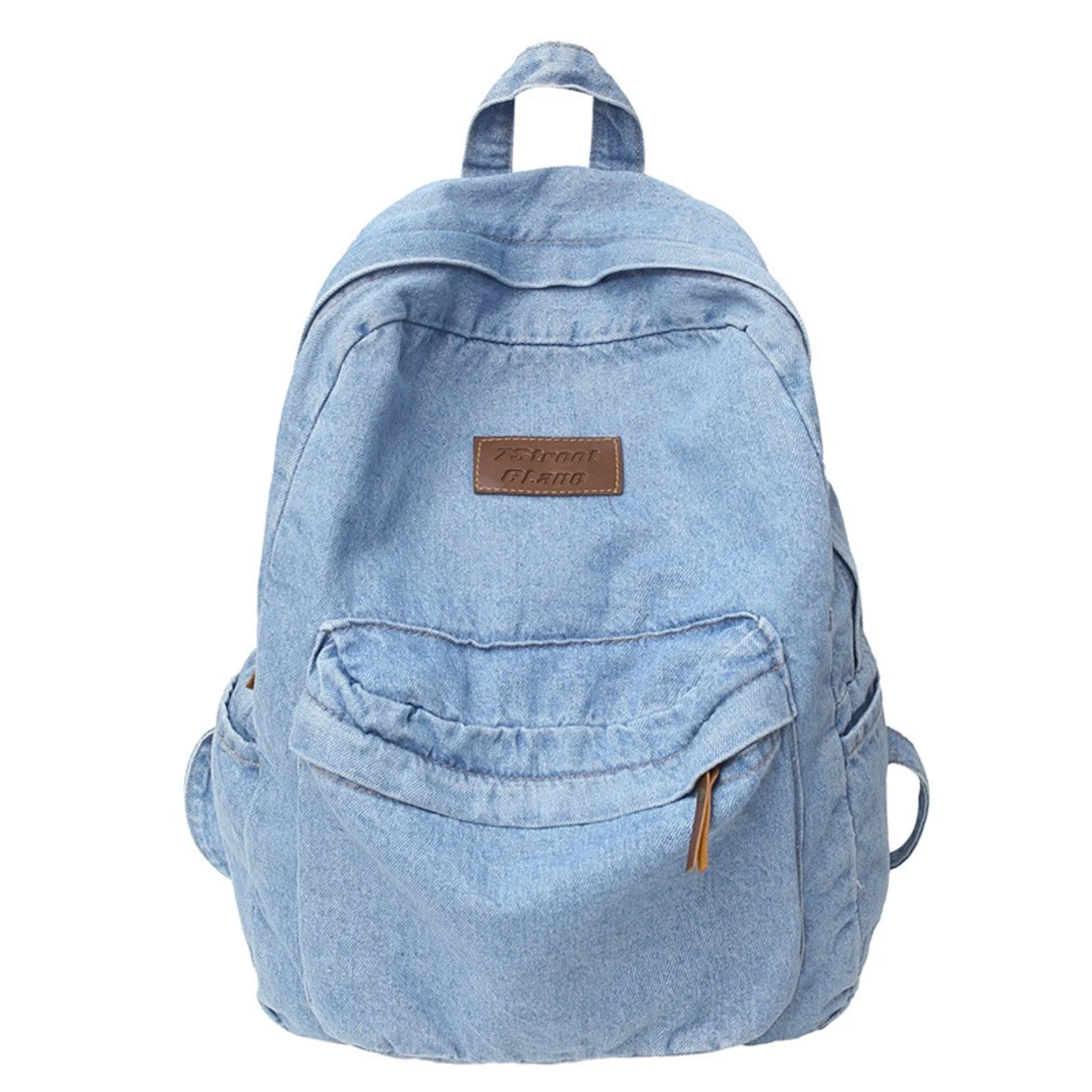 Denim Backpack  Classic Retro School Bag