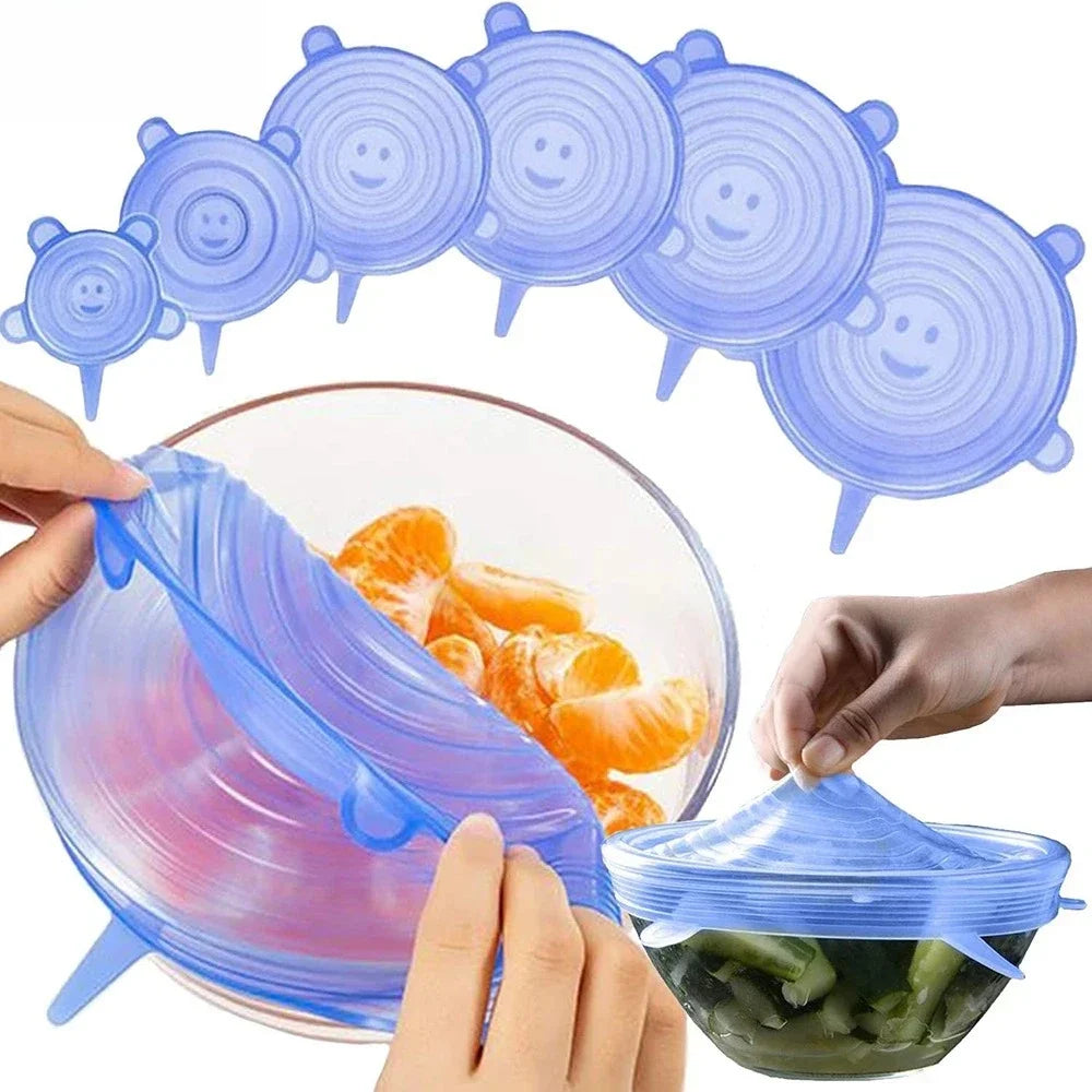 Universal Dish Stretch Round Lids For Kitchen Accessories