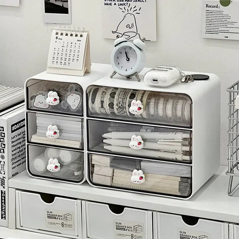Desktop Drawer Box Pen Holder Hair Accessories Storage Shelf