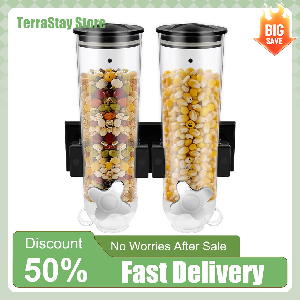 Cereal Dispenser with Cup Wall Holder Screw Set