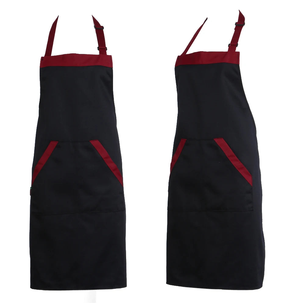 Waterproof Oil Cooking Kitchen Apron with Two Pockets