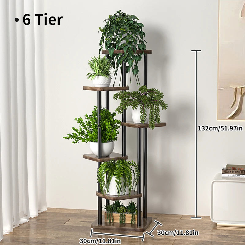 4/5/6 Tier Flower Shelf Planter Rack Storage Organizer