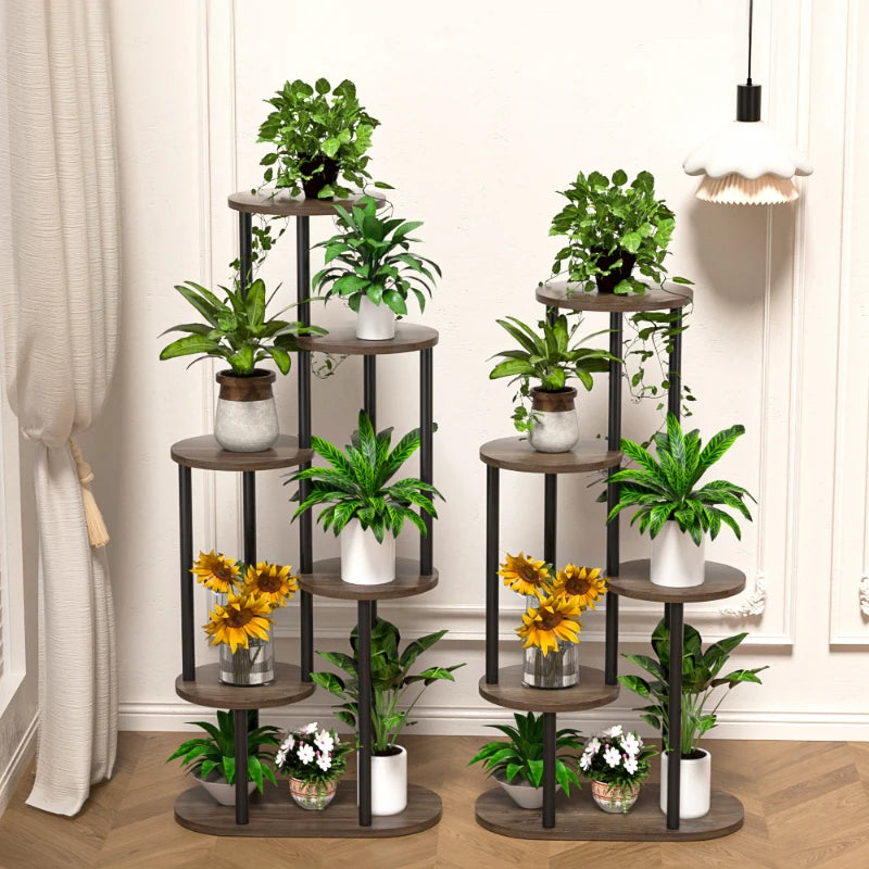 4/5/6 Tier Flower Shelf Planter Rack Storage Organizer