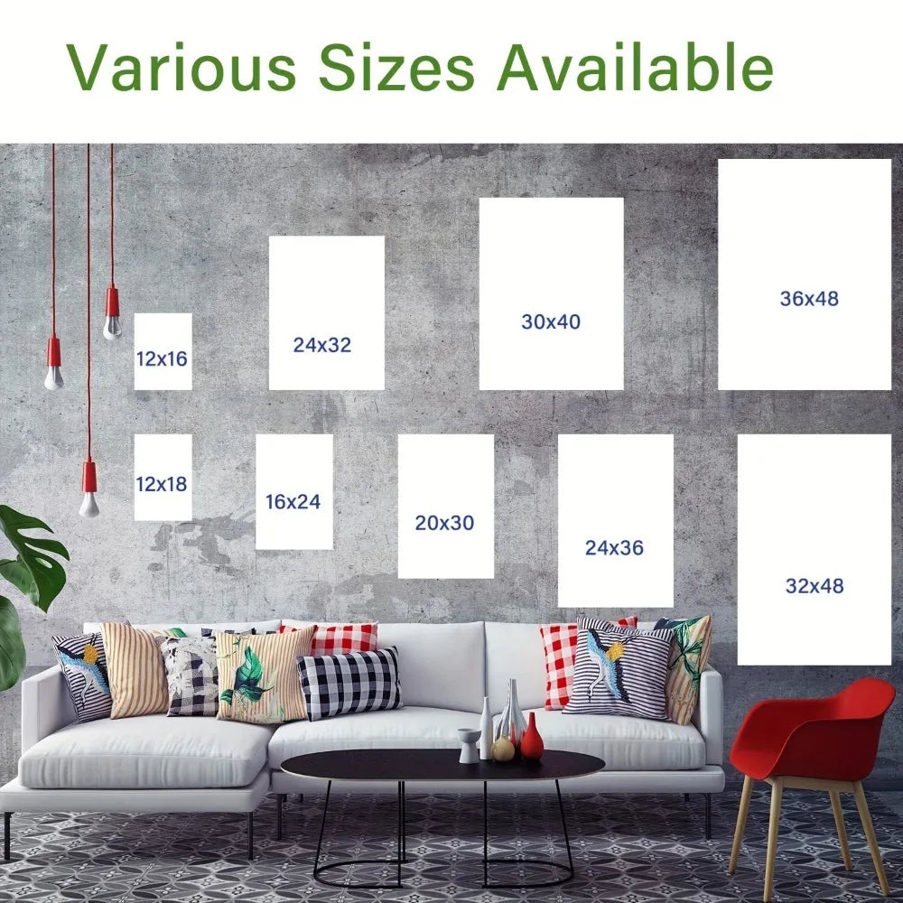 Modern fantasy painting navy blue yellow abstract wall decoration