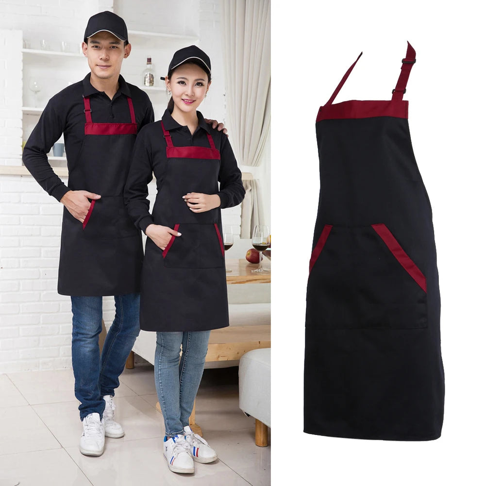 Waterproof Oil Cooking Kitchen Apron with Two Pockets