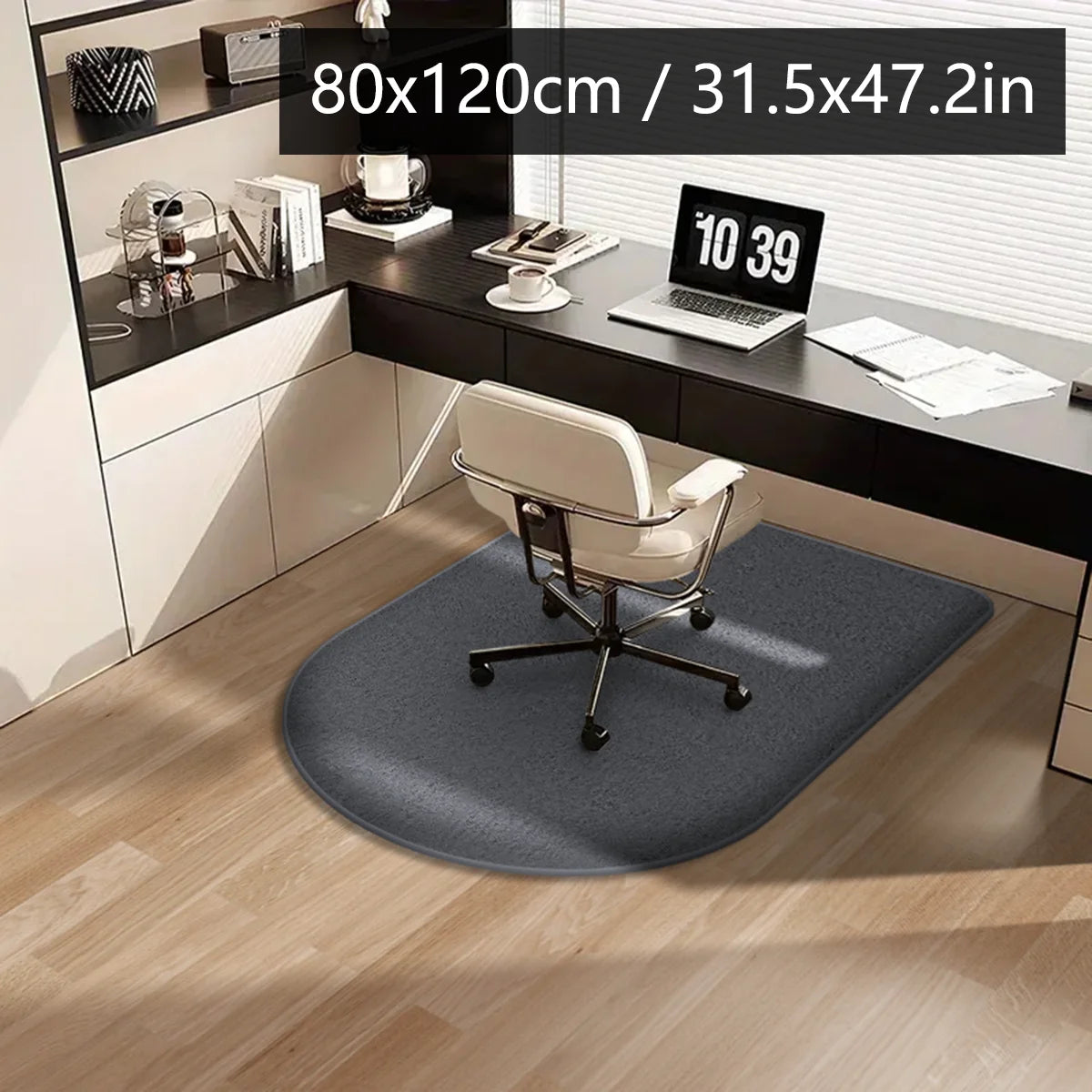 Solid color computer chair mat