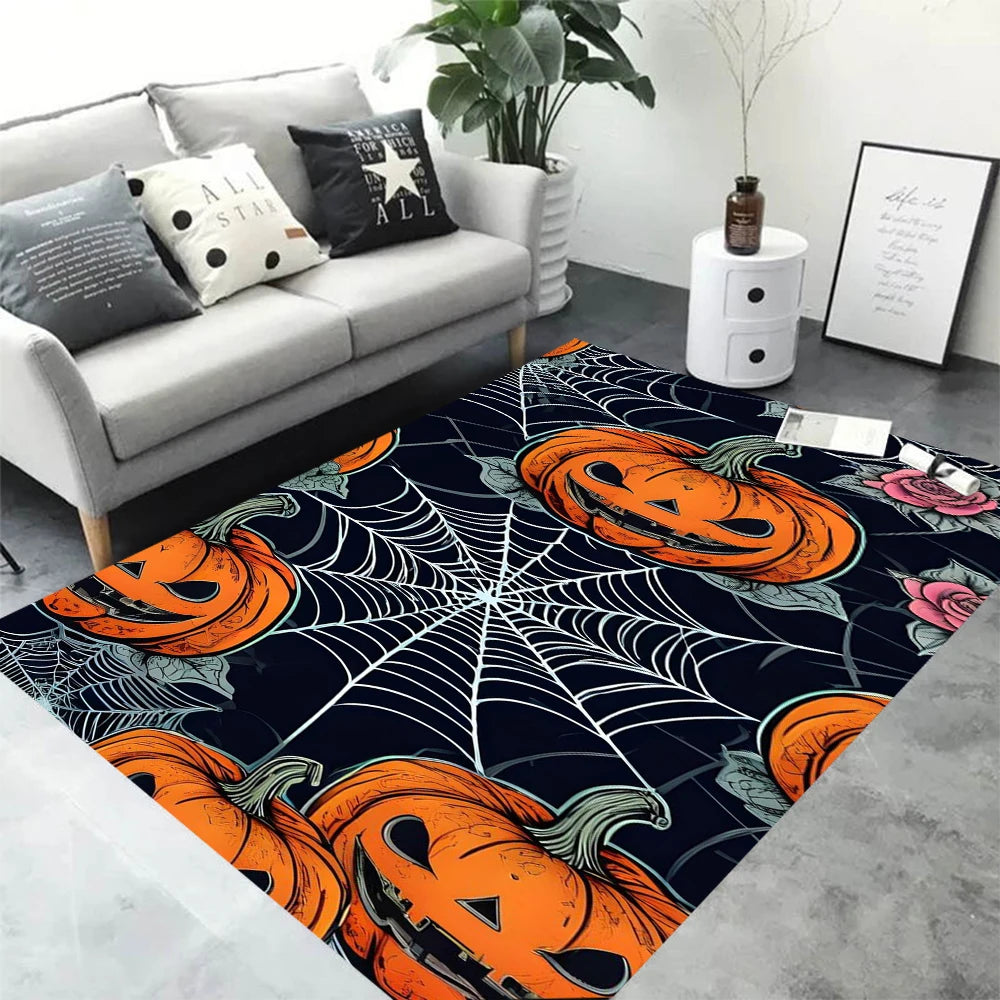 Terrifying Halloween Pumpkin Lantern Carpet Small Rugs