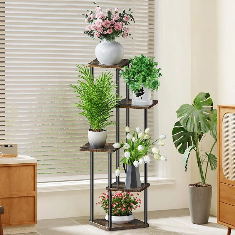 4/5/6 Tier Flower Shelf Planter Rack Storage Organizer