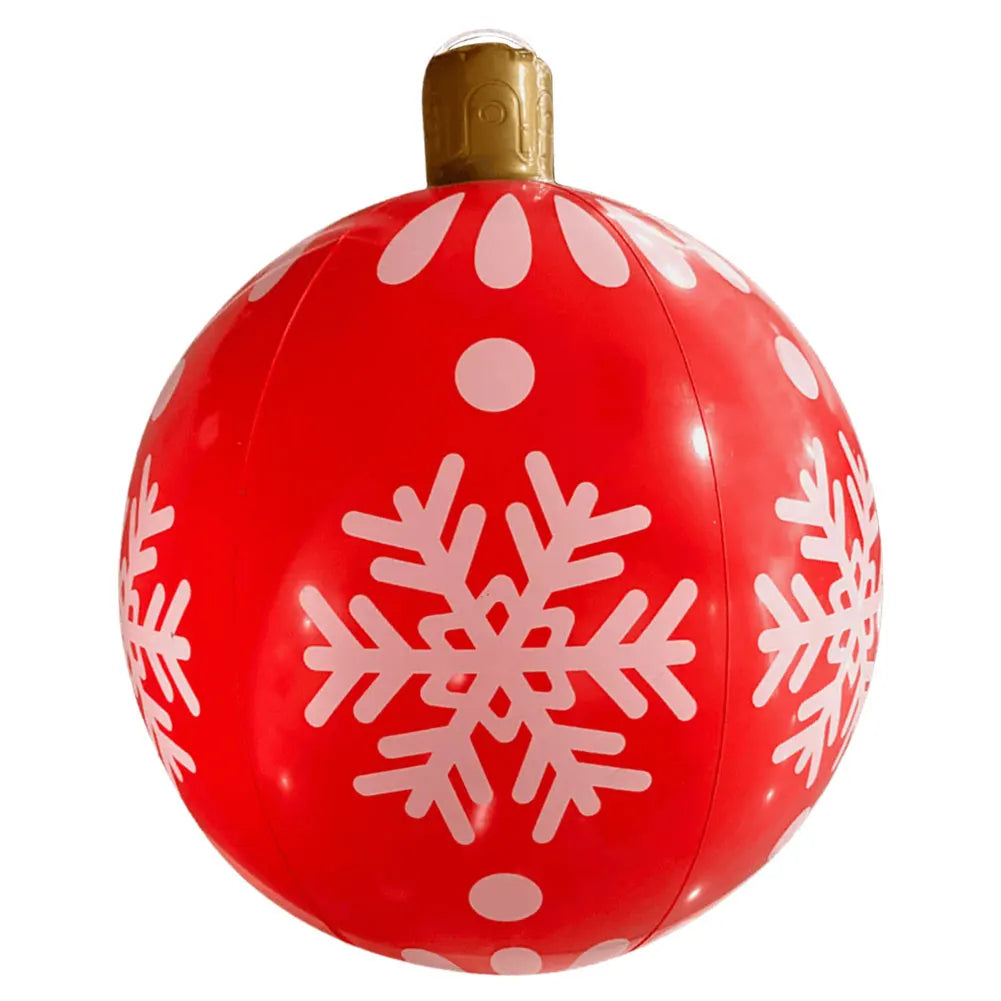 24 Inch Giant Inflatable Christmas Ball Large Outdoor Decorated