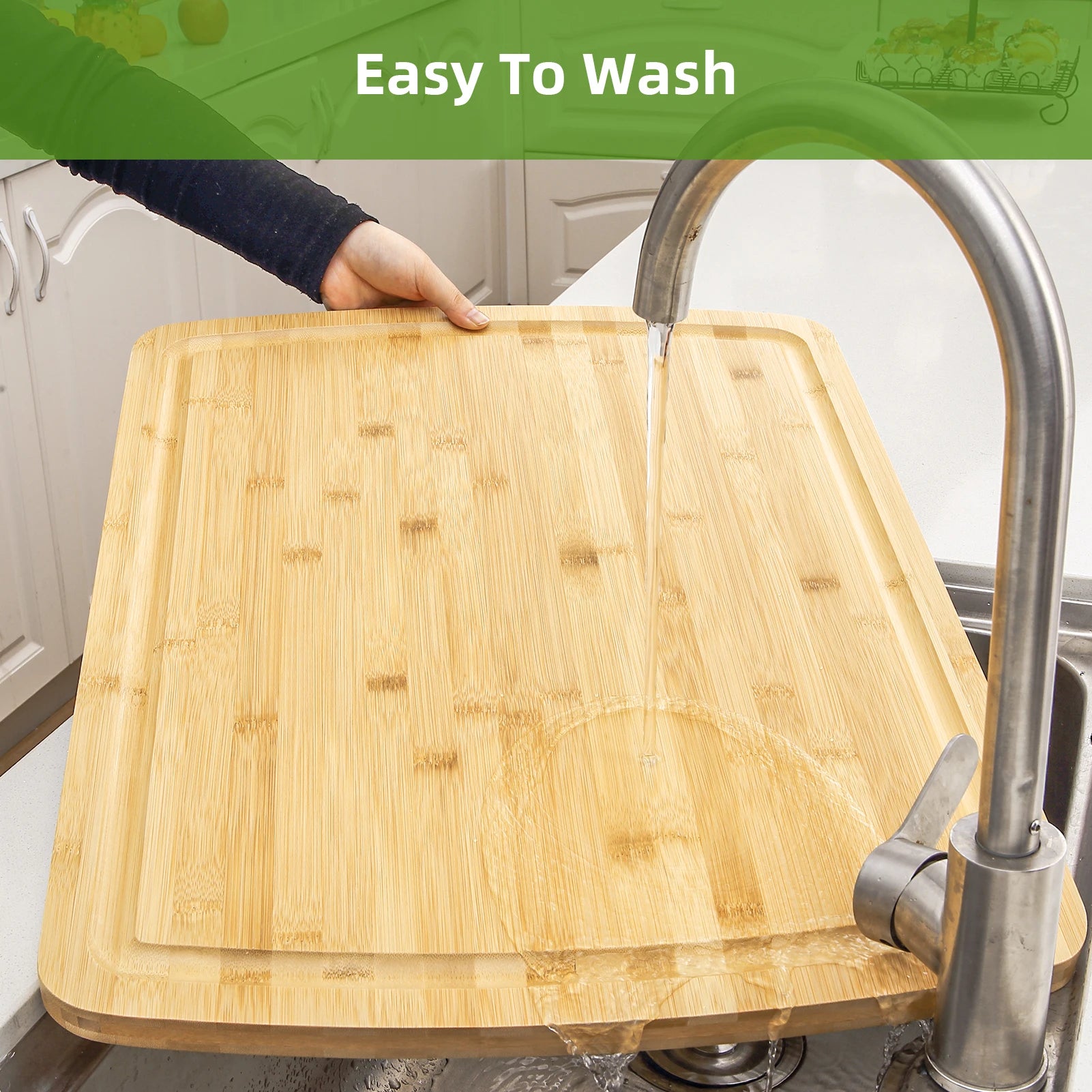 24" x 18" Extra Large Serving Trays With Juices Groove, Turkey Carving Board