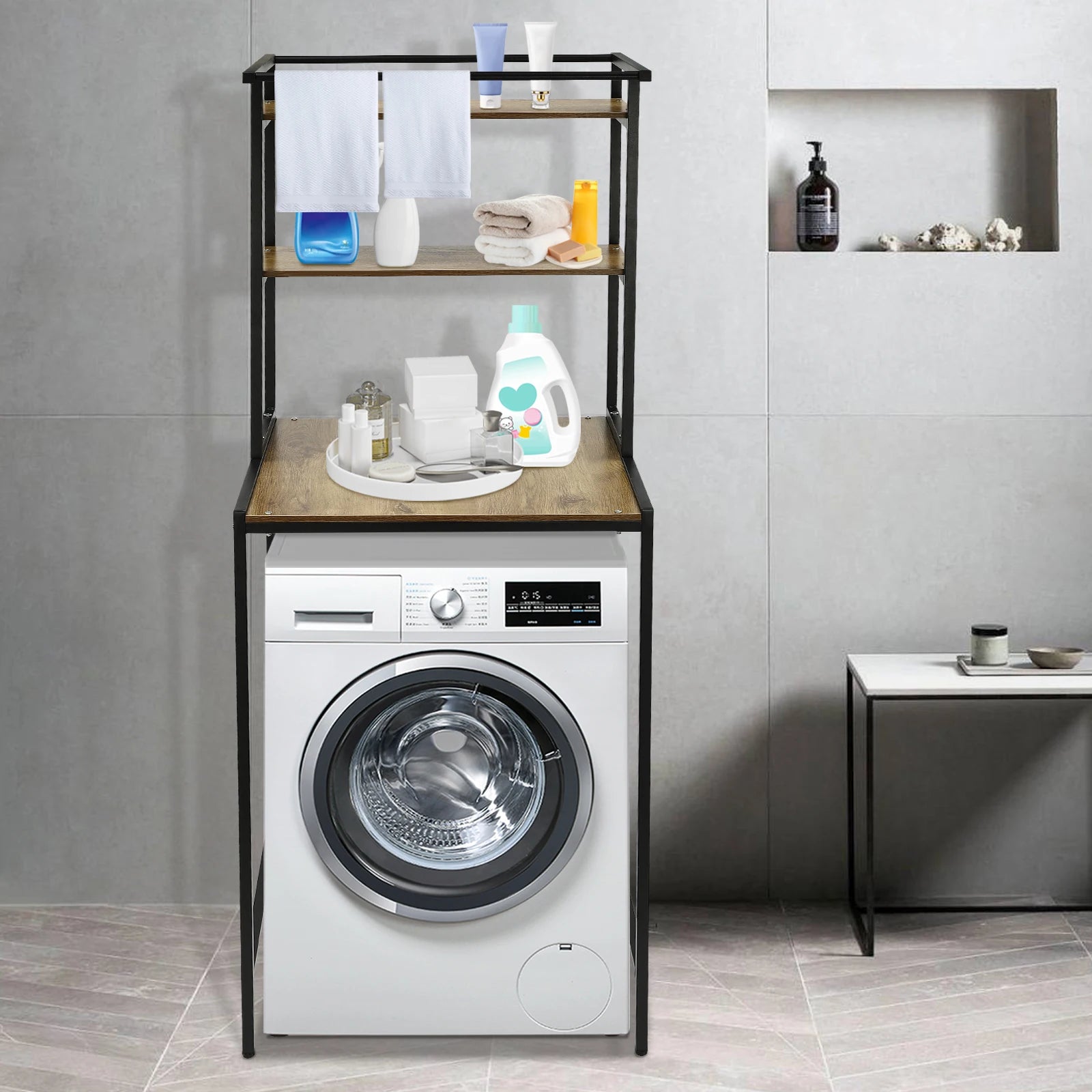 Three-tier  Washer And Dryer Storage Rack
