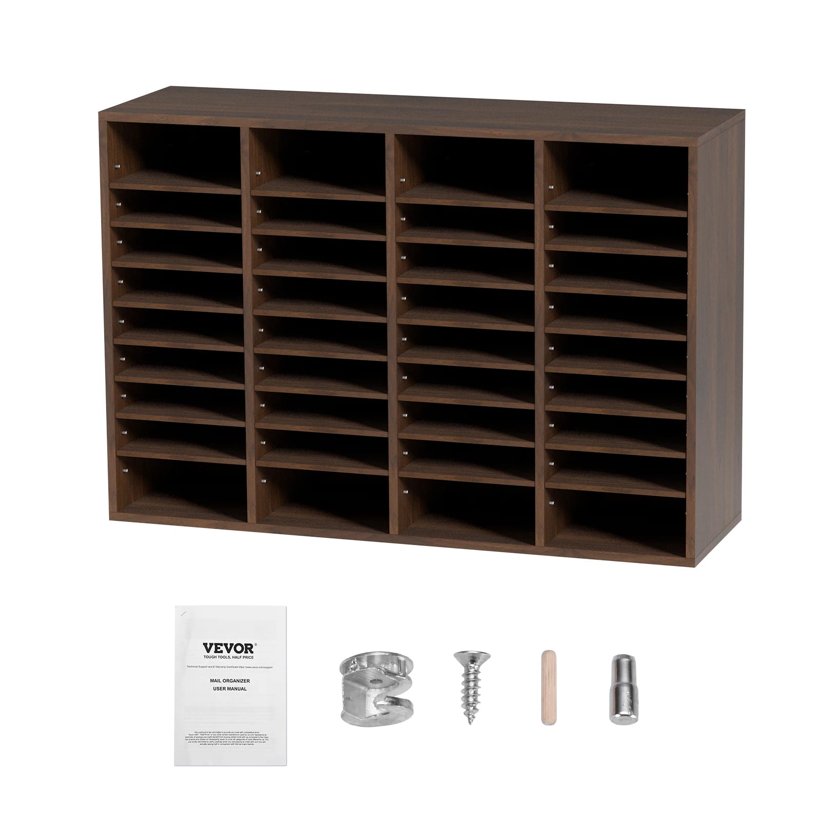 Literature Organizers 5/12/24/36 Compartments Office Mailbox w/ Adjustable Shelves