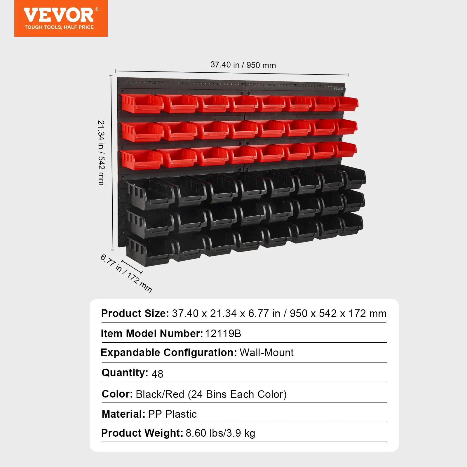 SucceBuy Wall Mounted Storage Bins