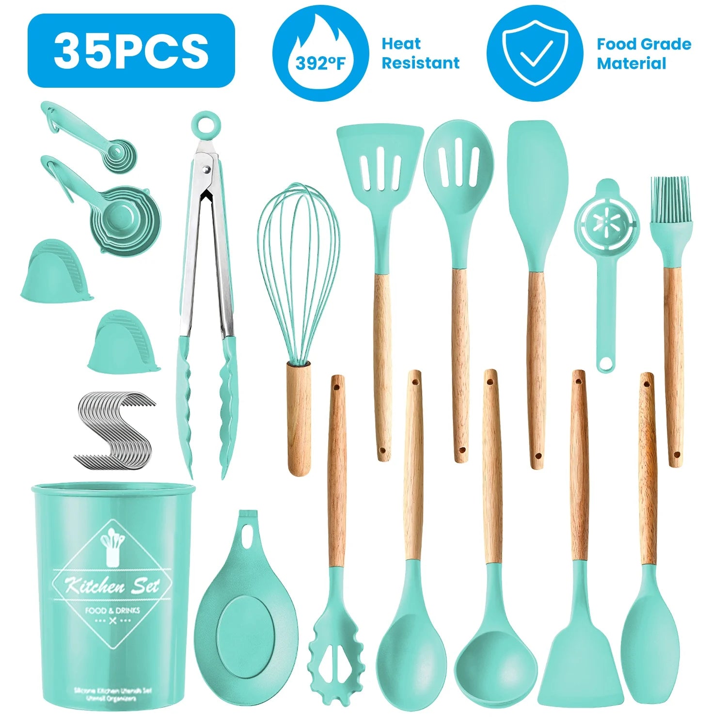35Pcs Kitchen Cooking Utensils Set
