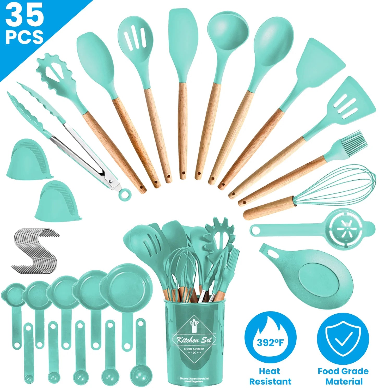 35Pcs Kitchen Cooking Utensils Set