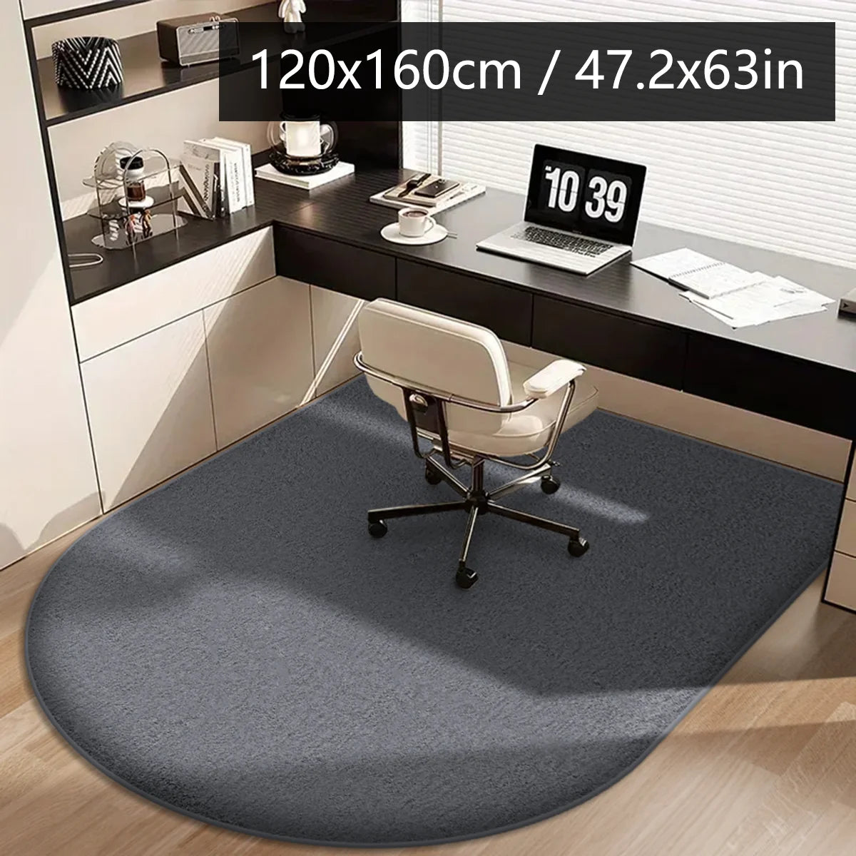 Solid color computer chair mat