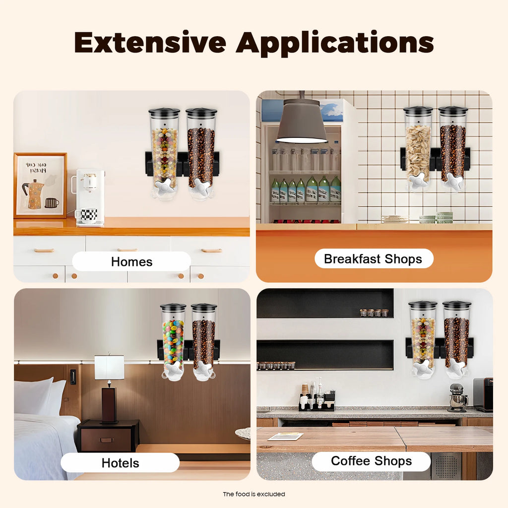 Cereal Dispenser with Cup Wall Holder Screw Set