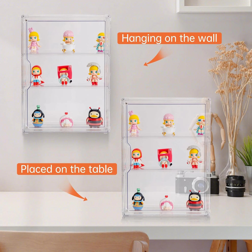 Storage Display Box Transparent Doll Organizer Case For Figurine
